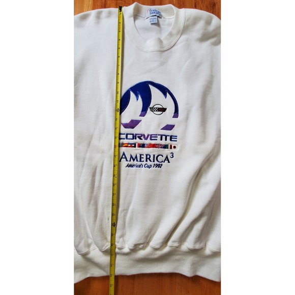 Vintage Jerzees‎ Cotton Sweats NWT Large Corvette America's Cup 1992 Embroidered - Picture 4 of 13